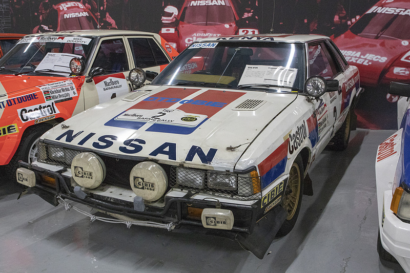 S110型のシルビア。PA10バイオレットのあとを継ぎ、サファリラリーへ参加。1982年には総合3位に入った