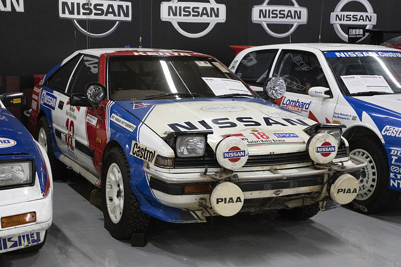 1988年サファリラリー出場車のRVS12シルビア。エンジンはV6を搭載。1988年のサファリラリーでは総合2位を獲得した