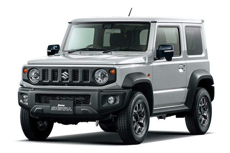 「シルキーシルバーメタリック」のジムニーシエラ