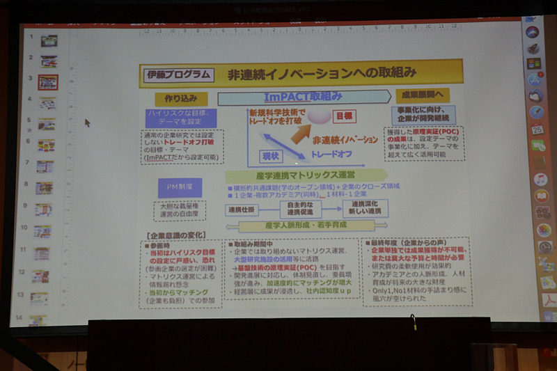 伊藤マネージャーのスライド資料