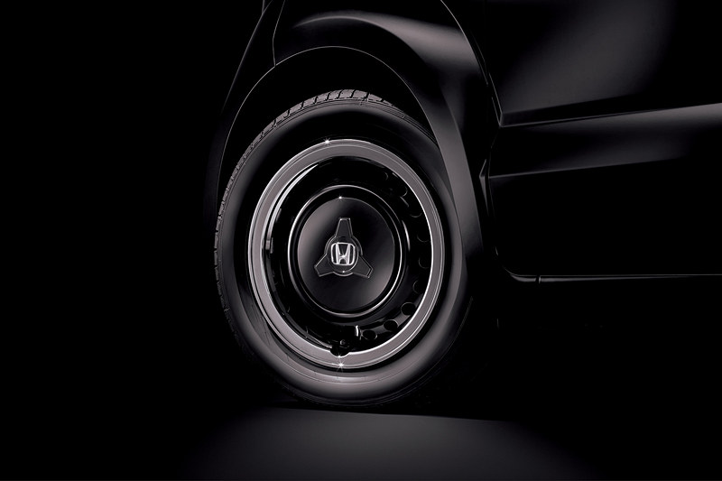 14インチスチールホイール+ブラックディッシュホイール