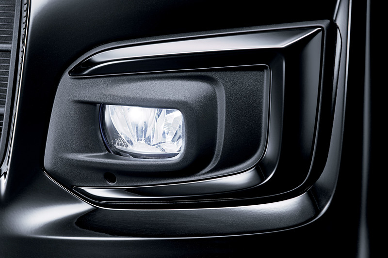 ブラック塗装フォグランプガーニッシュ