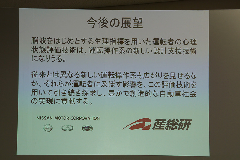 実験内容を示すスライド