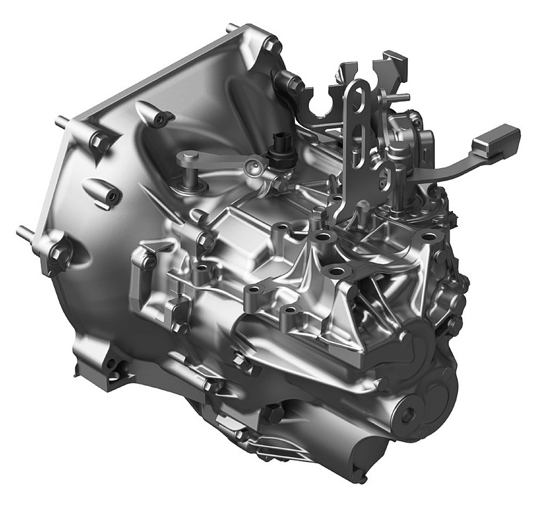 「S660」のミッドシップ用6速MTをベースに、FFおよび4WD向けに開発が行なわれた