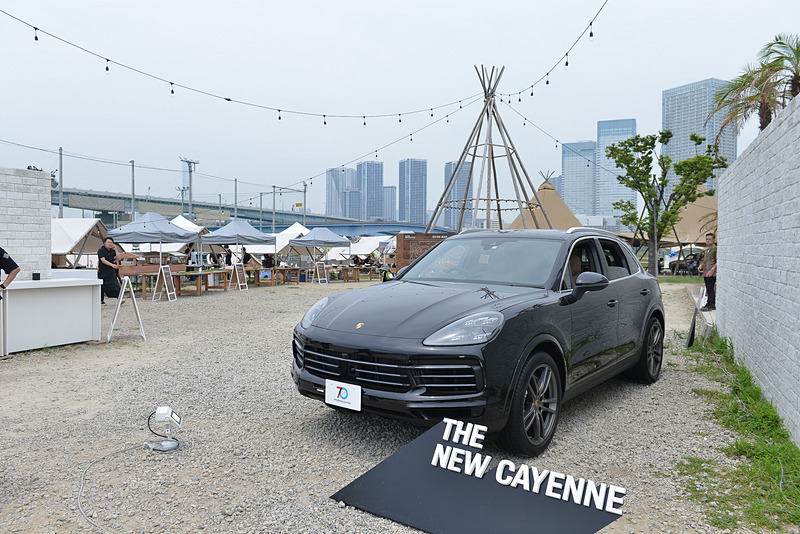 7月21日発売の新型「カイエン」も展示された1日限りのグランピングイベント「Porsche Glamorous Camp」