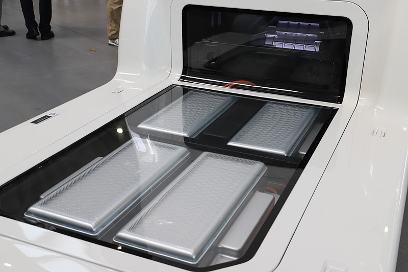 人とくるまのテクノロジー展でも展示された小型EV商用車専用プラットフォーム