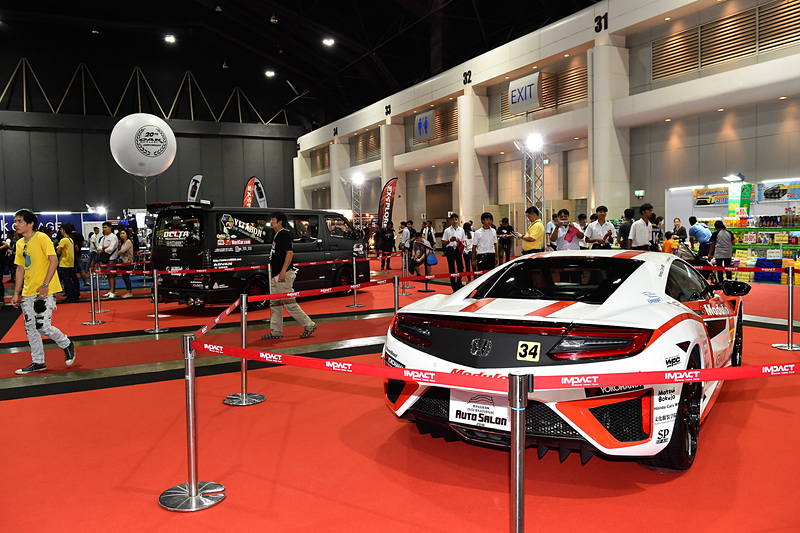 ホンダアクセスのNC型NSX。このイベントなどのために日本からはるばる送られてきた