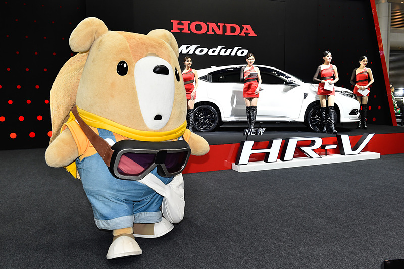 ホンダのステージにはホンダアクセスのキャラクター「くるタム」も登場
