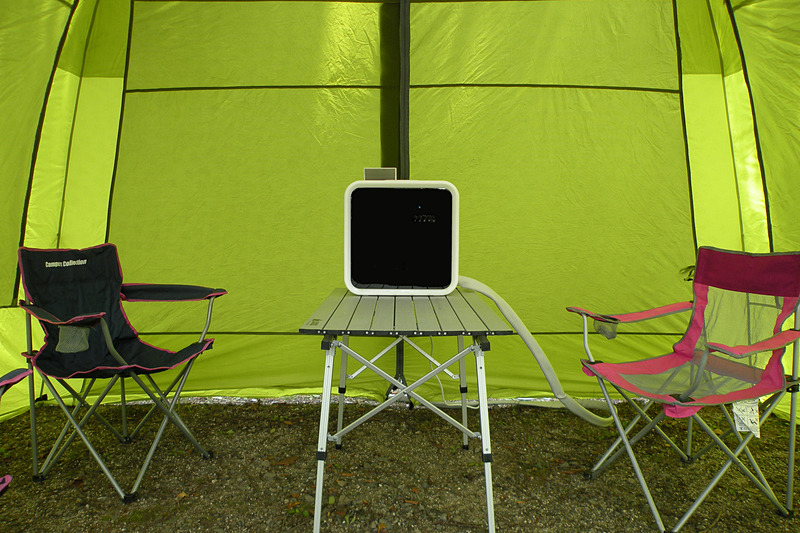 テント内での使用イメージ