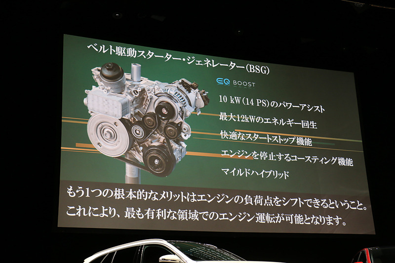 新開発の1.5リッターと2.0リッターの直列4気筒ガソリンエンジンではカムトロニック可変バルブリフト機構、ツインスクロールターボに加え、「BSG（ベルトドリブンスタータージェネレータ）」や「48V電気システム」を搭載。走りの楽しさを高めつつ燃費低減を両立する