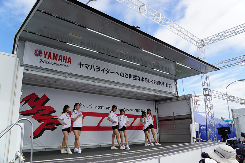 撮影会を開催したヤマハブース