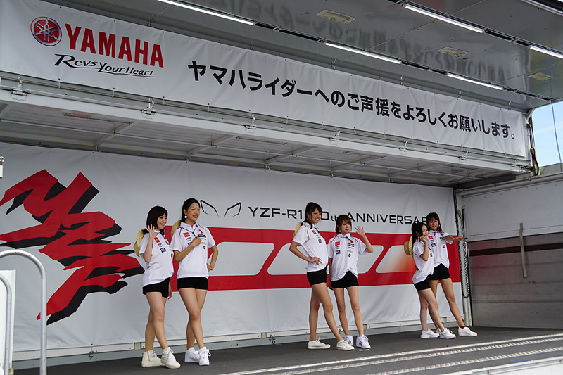 撮影会を開催したヤマハブース