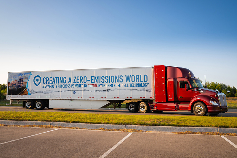7月30日（現地時間）に公開されたトヨタ「FC大型商用トラック」改良型モデル