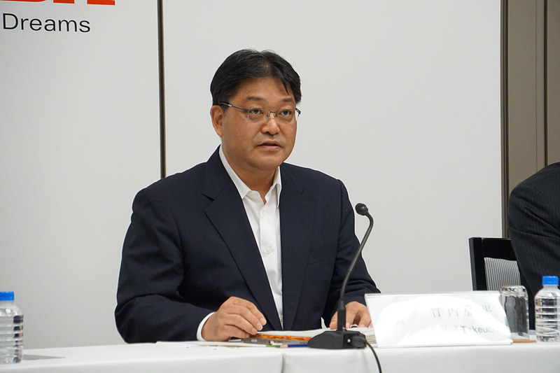 決算と見通しの詳細について説明した本田技研工業株式会社 専務取締役 竹内弘平氏
