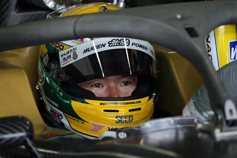 「SF19（ホンダエンジン搭載車）」のテスト風景。TEAM MUGENが担当し、山本尚貴選手がステアリングを握った