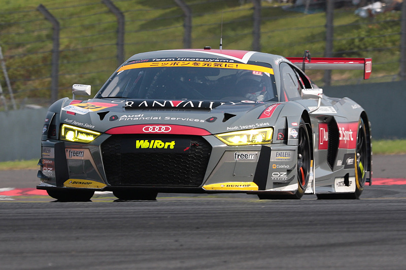 5位は21号車 Hitotsuyama Audi R8 LMS（リチャード・ライアン/富田竜一郎組