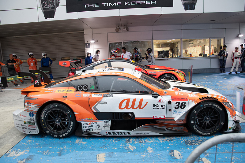 戦いを終えた36号車 au TOM'S LC500