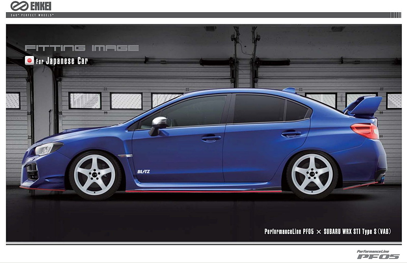 スバル「WRX STI」（VAB）装着イメージ