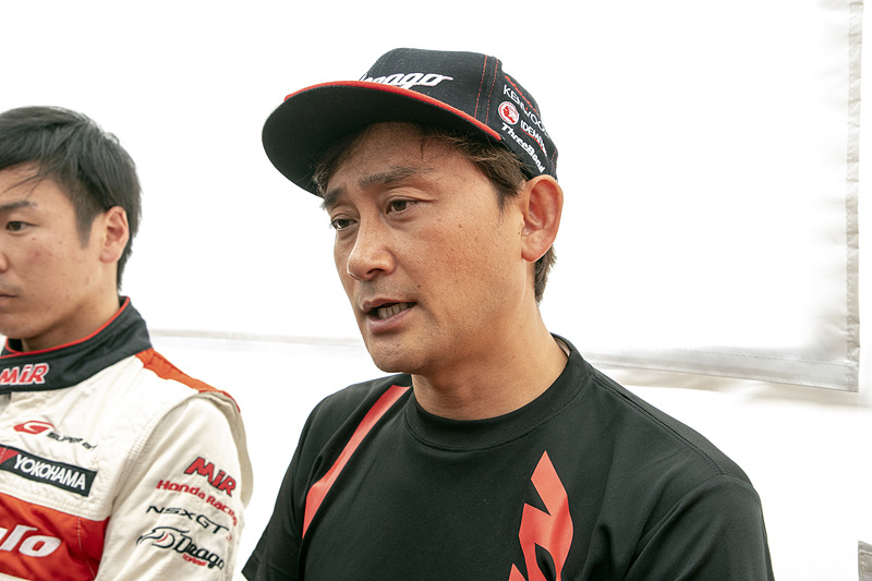 道上選手はクラッシュのときの状況と今後のことについて話をした。鈴鹿10Hに出るためにどうしていくかミーティング中と語った