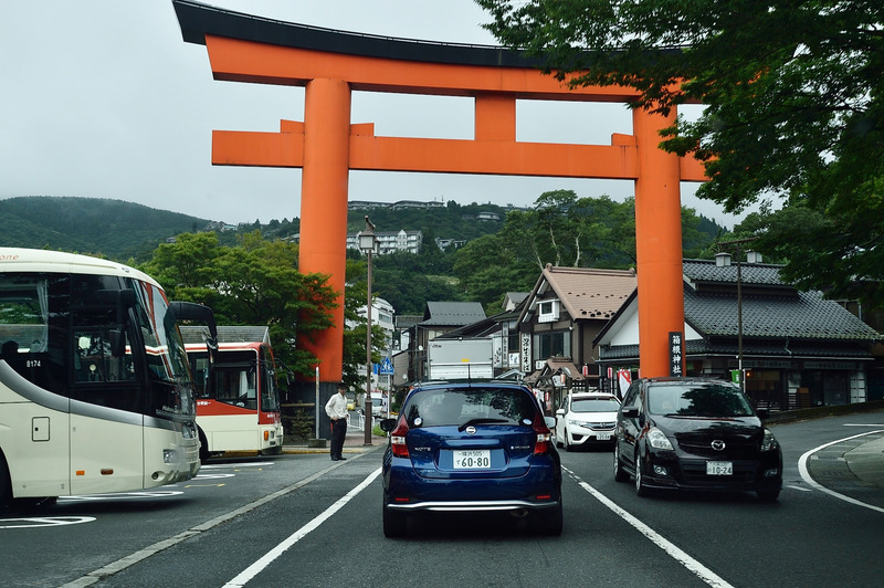 芦ノ湖周辺をドライブしつつ、規制解除された大涌谷を目指す