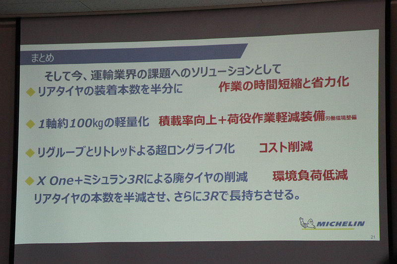 「X One リトレッド」の追加により、X Oneシリーズはさらに高い環境性能を持つタイヤとなる