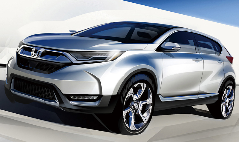 新型CR-Vのイメージスケッチ