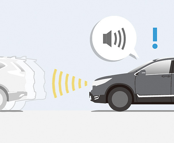 先行車発進お知らせ機能の作動イメージ