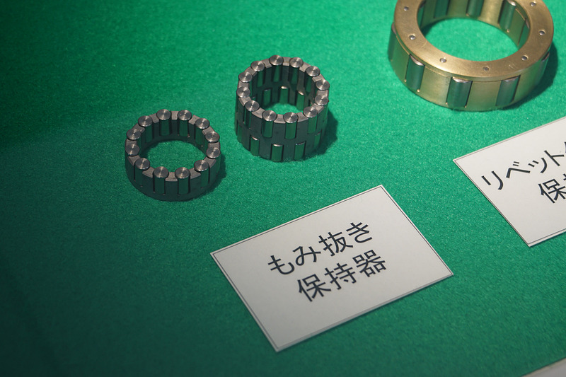 生産品目の歴史を紹介する展示