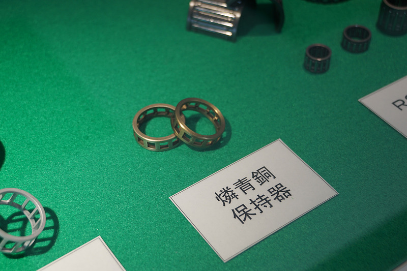 生産品目の歴史を紹介する展示