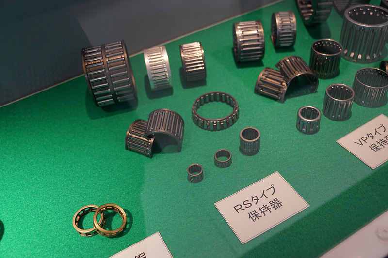 生産品目の歴史を紹介する展示