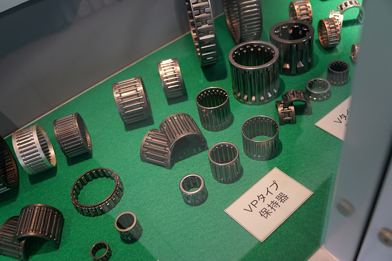 生産品目の歴史を紹介する展示