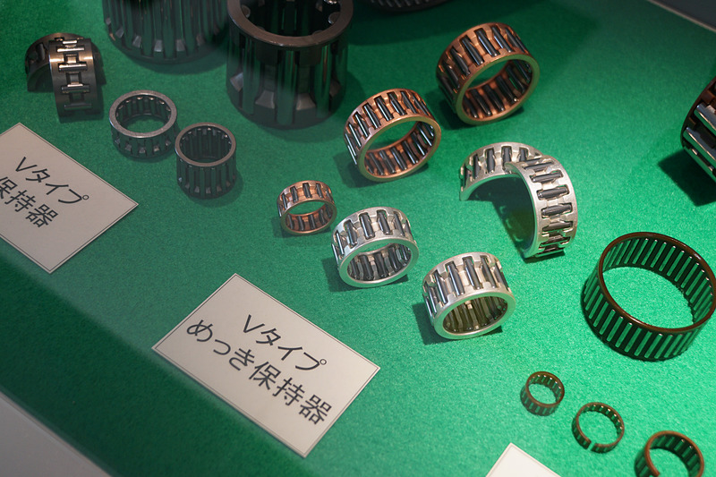 生産品目の歴史を紹介する展示