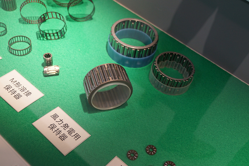 生産品目の歴史を紹介する展示