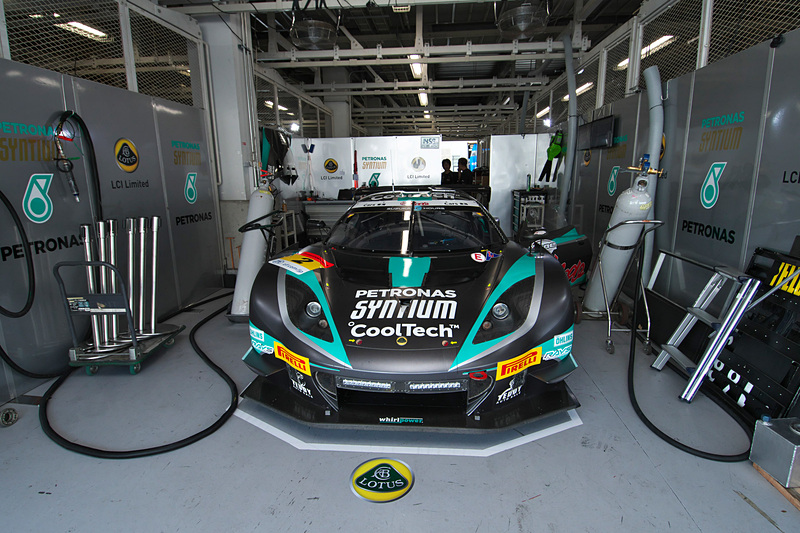 CarsTokaiDream28のLOTUS EVORA/ABA-122（2号車）。ドライバーは高橋一穂/加藤寛規/濱口弘の3選手