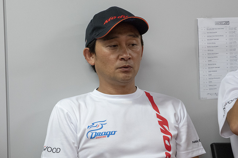 Q1で最初に走行した道上龍選手。タイヤとマシンのセットアップに苦しんでいるという