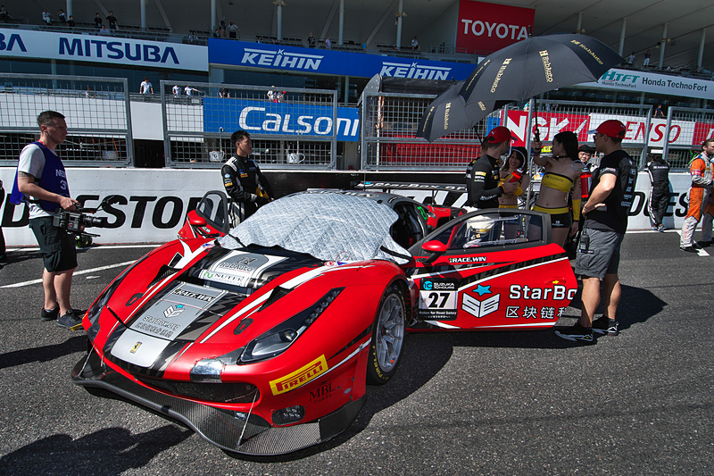 27号車 HubAuto Corsa（Ferrari 488 GT3、ダビデ・リゴン/マット・グリフィン/ミゲル・モリーナ組）