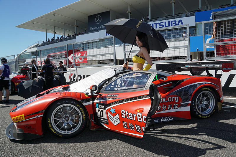 予選3位：27号車 HubAuto Corsa（Ferrari 488 GT3、ダビデ・リゴン/マット・グリフィン/ミゲル・モリーナ組）