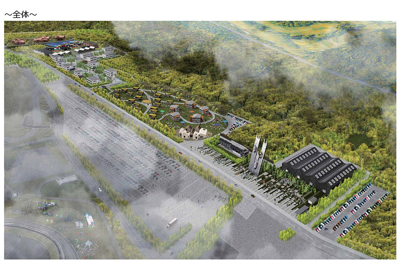 「モータースポーツビレッジ計画（仮称）」の完成イメージ