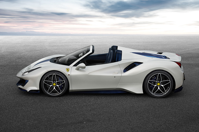 新型オープントップモデル「488 Pista スパイダー」