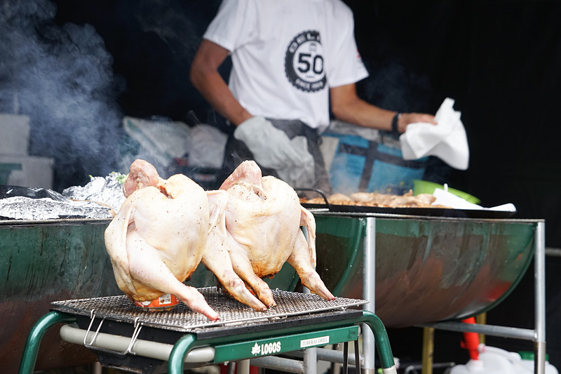 イベントが始まる前から美味しそうな香りがただよっている