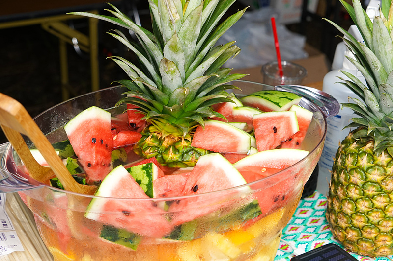 食後にはフルーツデザートも