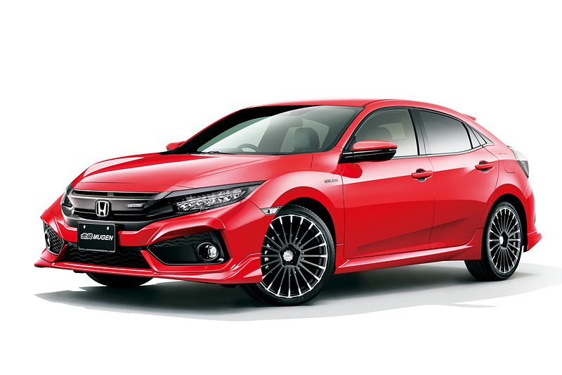 無限製のエアロパーツやアルミホイールなどを装着したシビック ハッチバックのイメージ