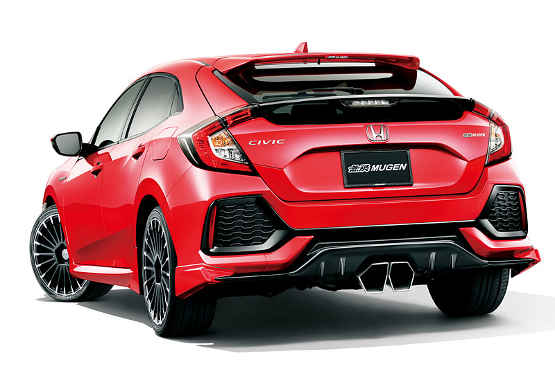 無限製のエアロパーツやアルミホイールなどを装着したシビック ハッチバックのイメージ