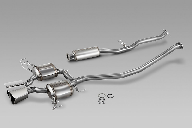 標準リアバンパー、または無限リアアンダースポイラーに対応する「スポーツエキゾーストシステム」
