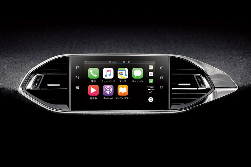 Apple CarPlayに対応するスマートフォン接続機能「Peugeot ミラースクリーン」