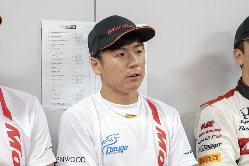 大津選手もタイヤの使い方に苦労していた。10号車、777号車を含めてNSX勢ではトップタイムだが、納得していない様子