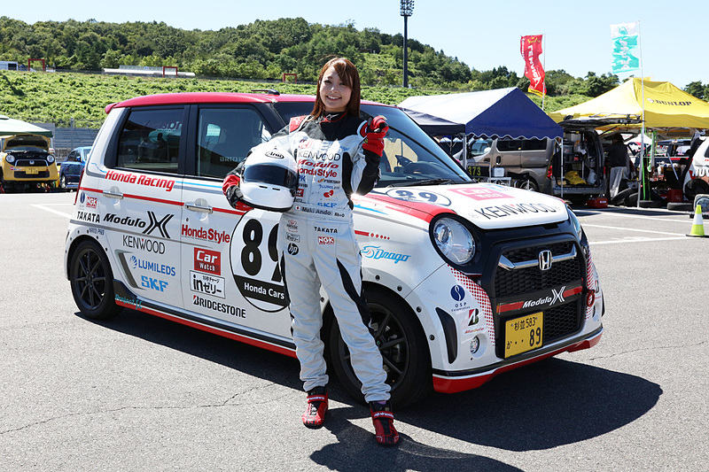 Moduloスマイルとして活躍する安藤麻貴さんが、参加型ワンメイクレース「N-ONE OWNER'S CUP」に初参戦！