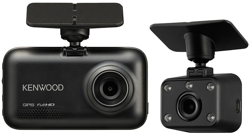 車室内撮影用カメラ（右側）が付属するDRV-MP740