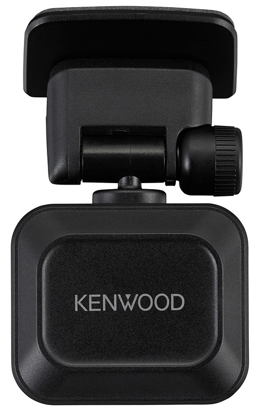 DRV-MR740で採用する後方撮影用の2ndカメラ。miniUSB端子でメインユニットと接続し、電源供給とデータ転送を1つのケーブルで行なう