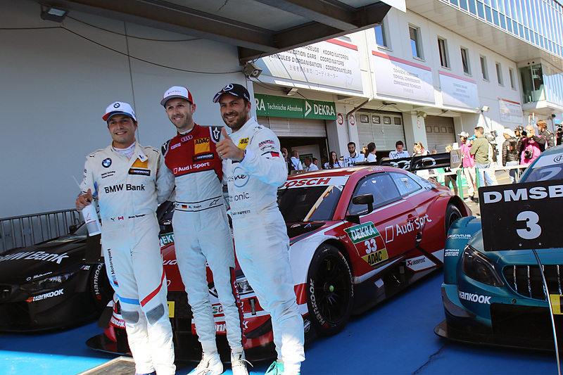 優勝したレネ・ラスト、2位ブルーノ・スペングラー、3位ガリー・パフェット